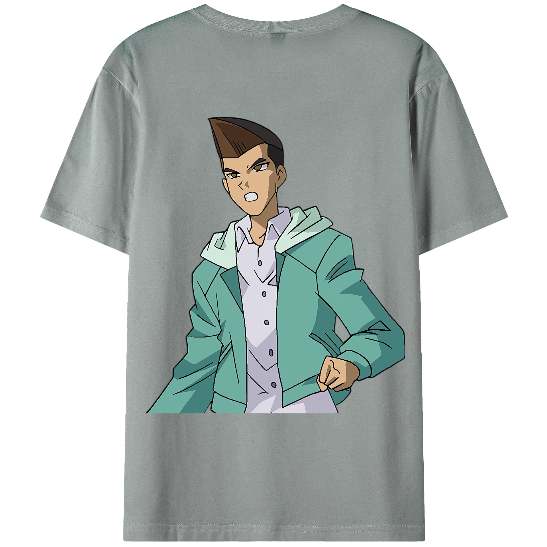 （画像用） 遊☆戯☆王 Yu-Gi-Oh! 綿100％ メンズ半袖Tシャツ（バックプリント） 通気性